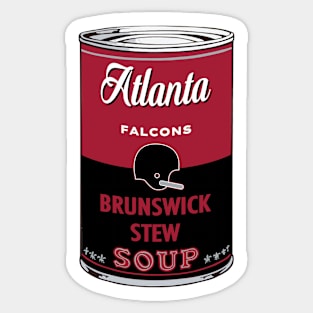 Atlanta Falcons Soup Can Sticker